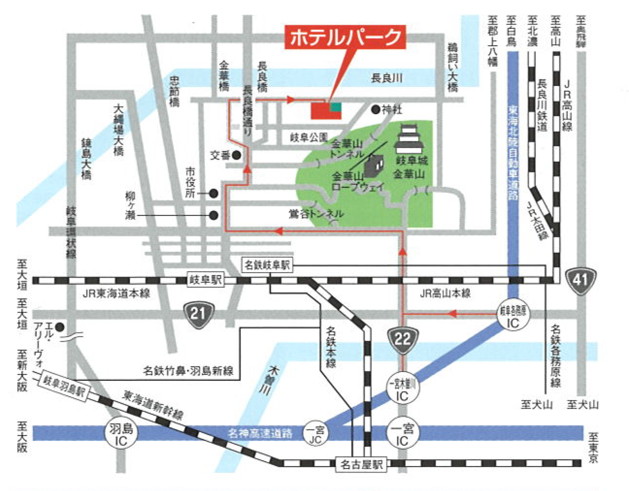 会場最寄り駅までの路線図です。